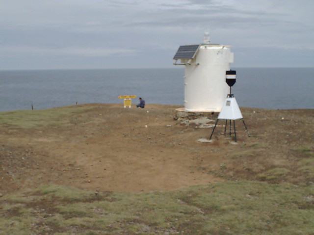 Slope point becon and trig at "Slope Point"